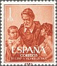 Spain 1960 Personajes 1 PTA Naranja Edifil 1297